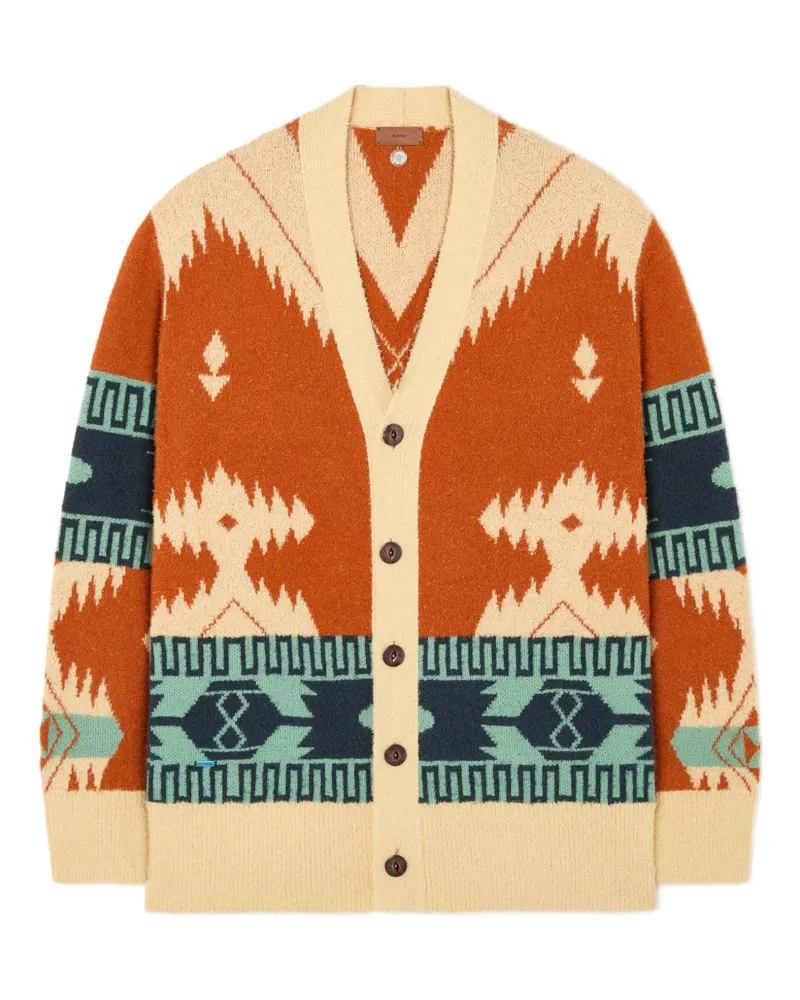 Alanui Gemusterter Cardigan - Orange Orange