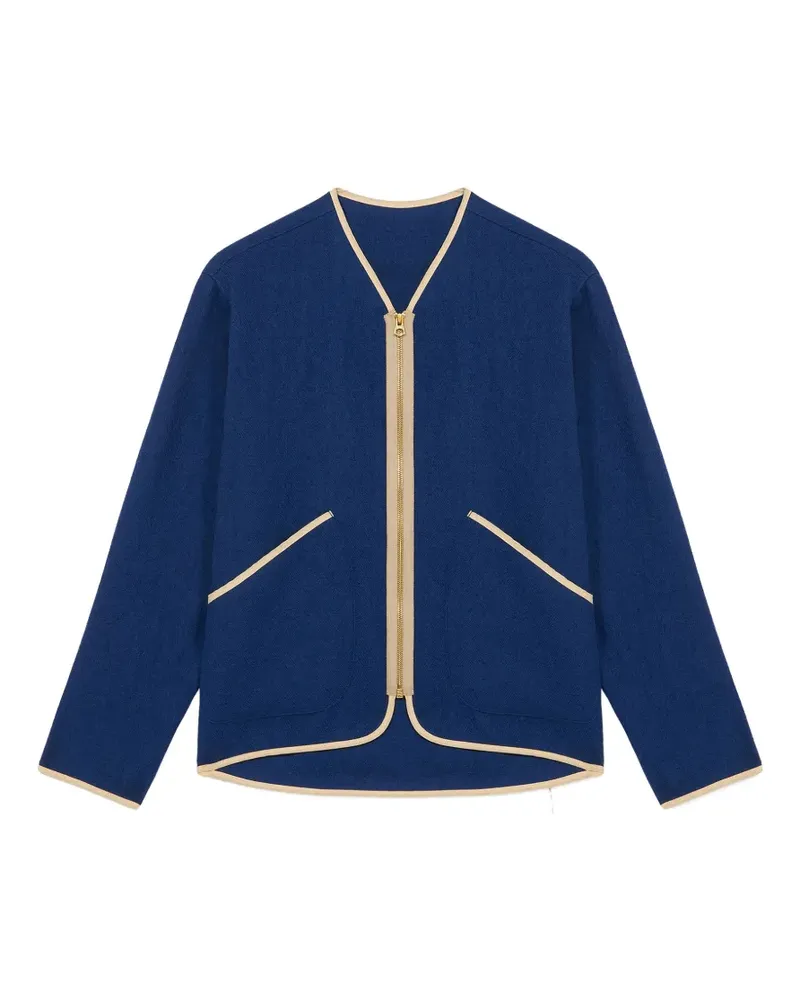Fortela full-zip wool jacket - Blau Blau