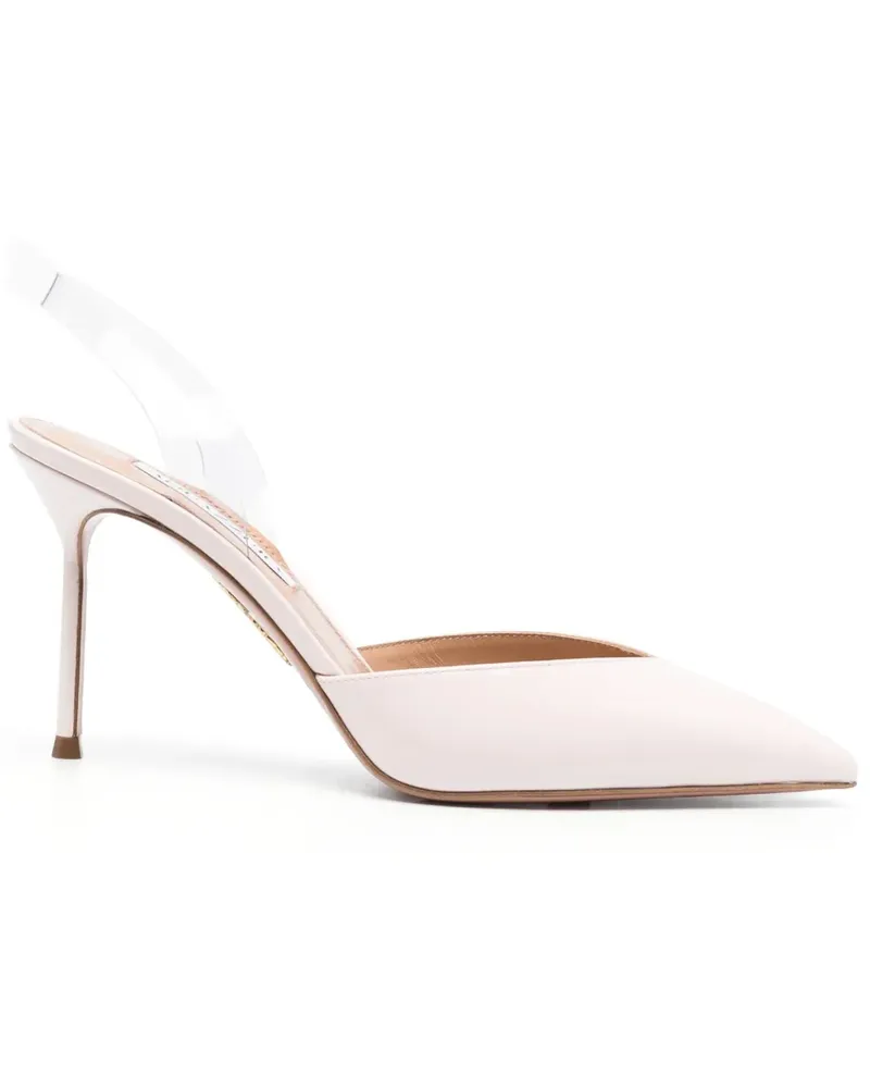 Aquazzura V Plexi Sling Pumps 90mm - Rosa Rosa