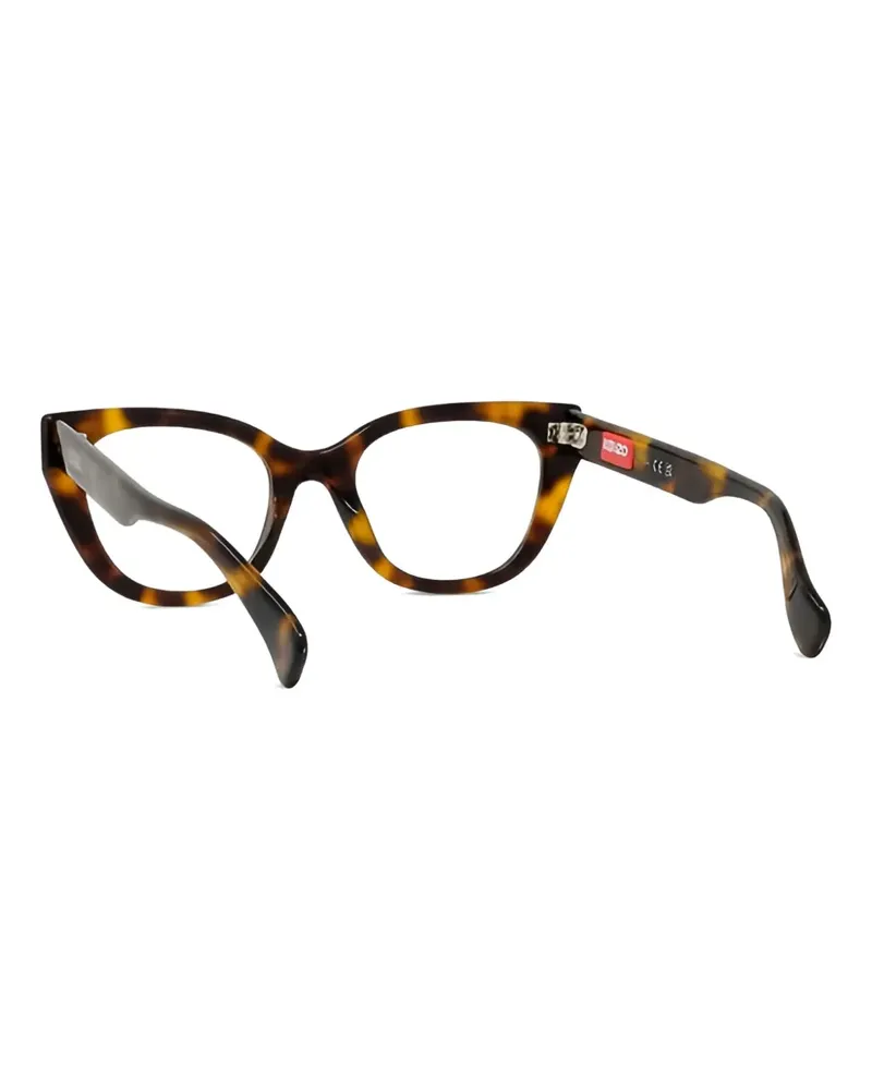 Kenzo Boke Flower Cat-Eye-Brille in Schildpattoptik - Braun Braun