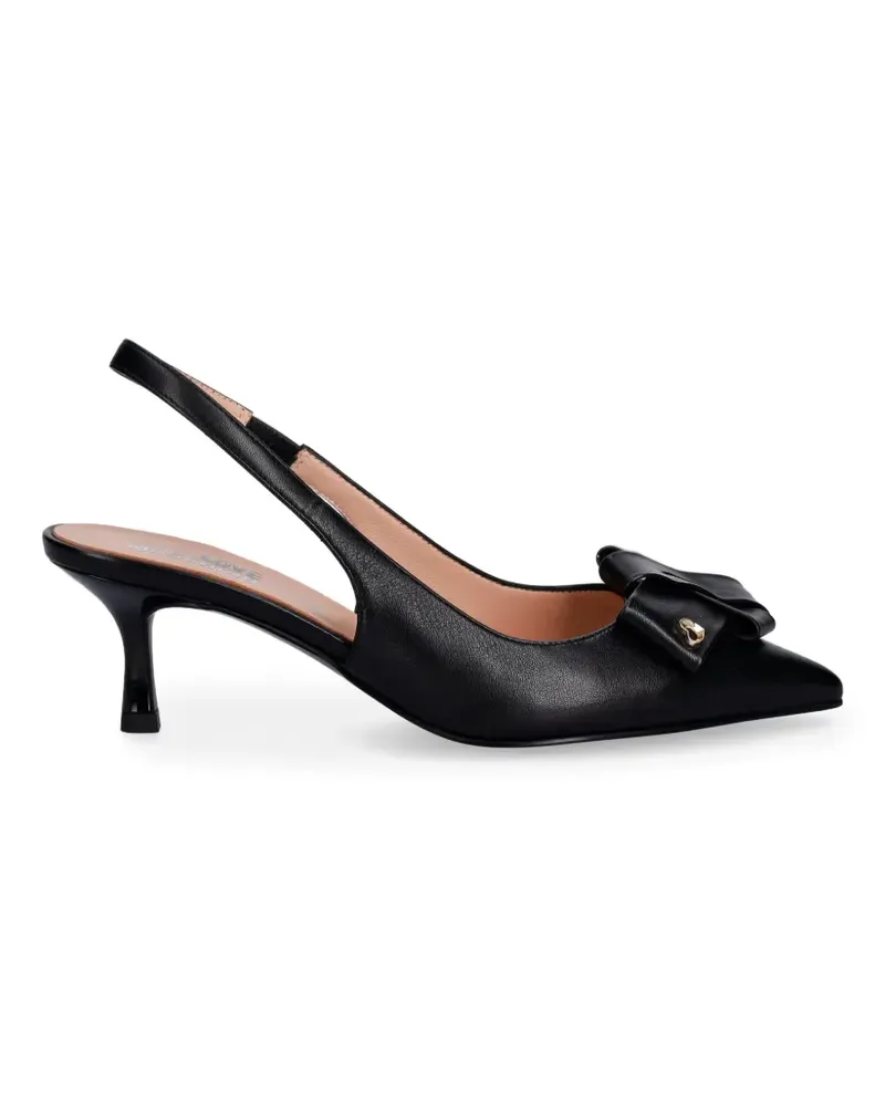 Moschino bow-detail slingback pumps - Schwarz Schwarz