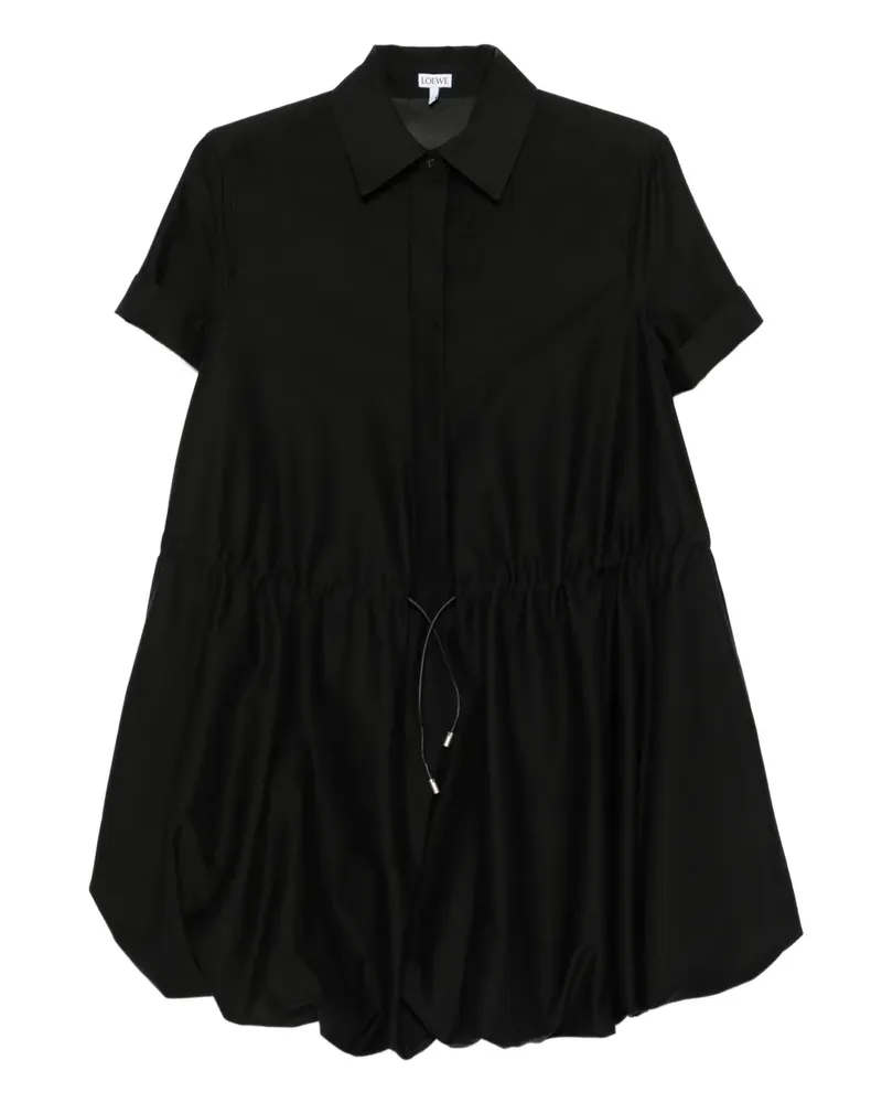 Loewe Ballon-Minikleid mit Kordelzug - Schwarz Schwarz