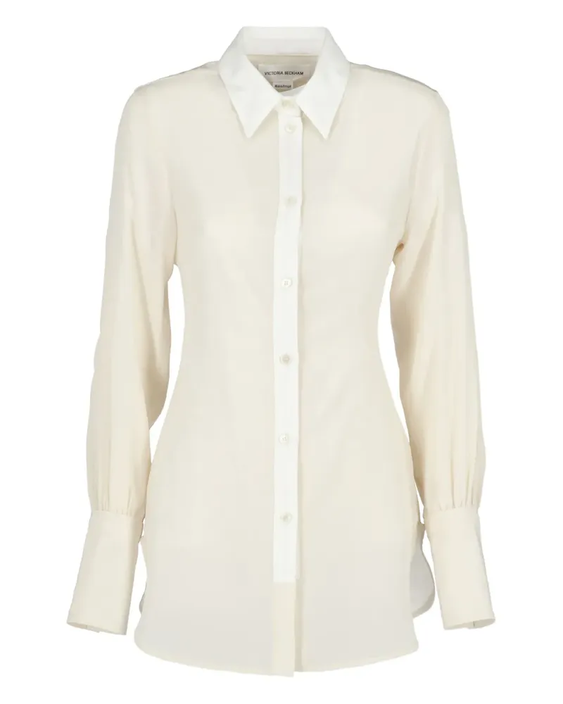 Victoria Beckham Oberteil mit Kontrastblende - Nude Nude