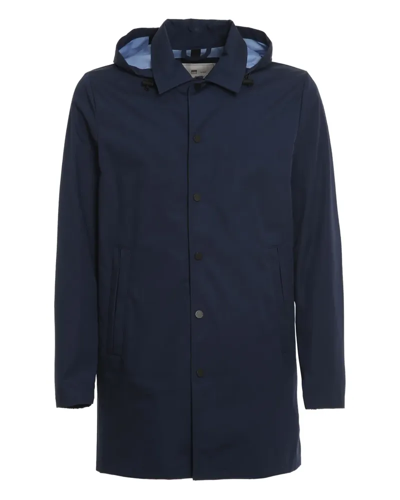 Woolrich hooded snap-button jacket - Blau Blau