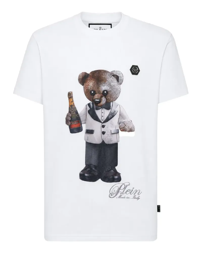 Philipp Plein T-Shirt mit rundem Ausschnitt - Weiß Weiß