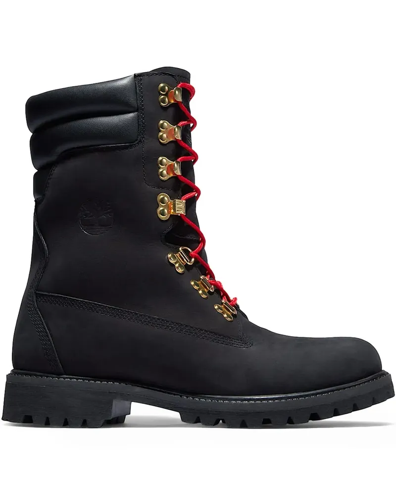 Timberland Wasserdichte Premium Super Boot "Black Nubuck" Stiefel - Schwarz Schwarz
