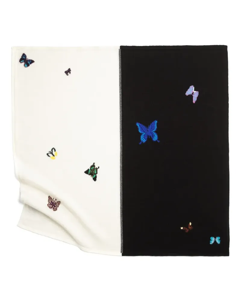 Barrie x Damien Hirst The Butterflies Strickschal - Schwarz Schwarz
