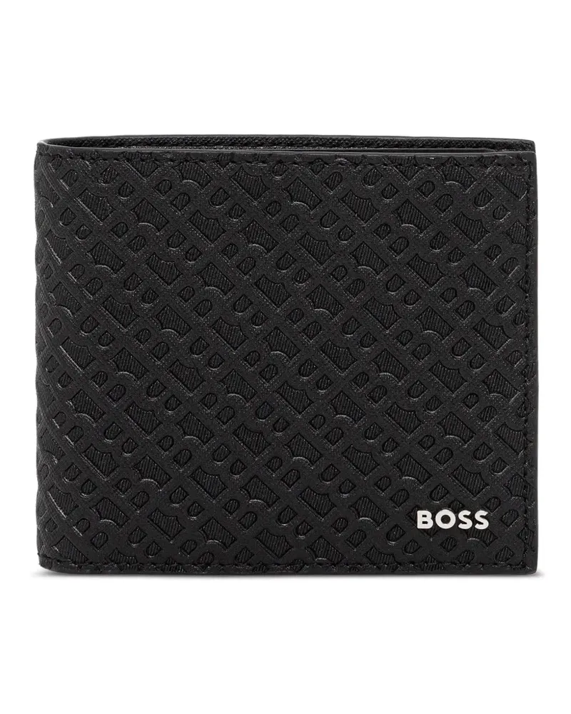 HUGO BOSS Portemonnaie mit Logo-Prägung - Schwarz Schwarz