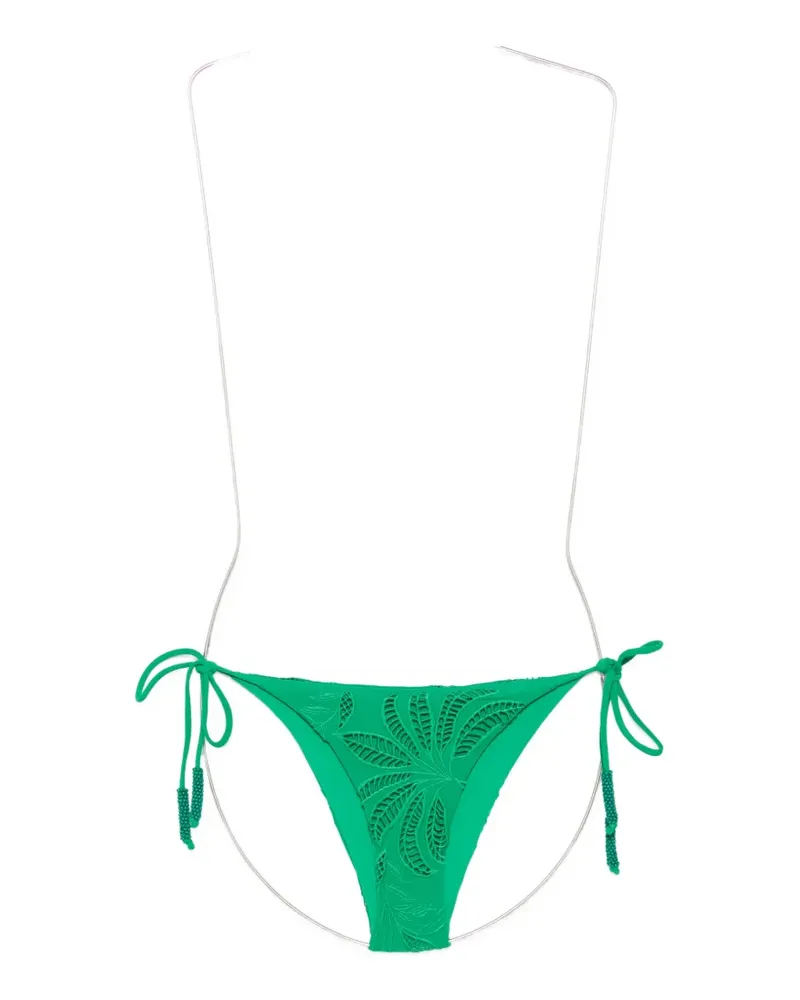 FARM Rio beaded cut-out bikini bottoms - Grün Grün