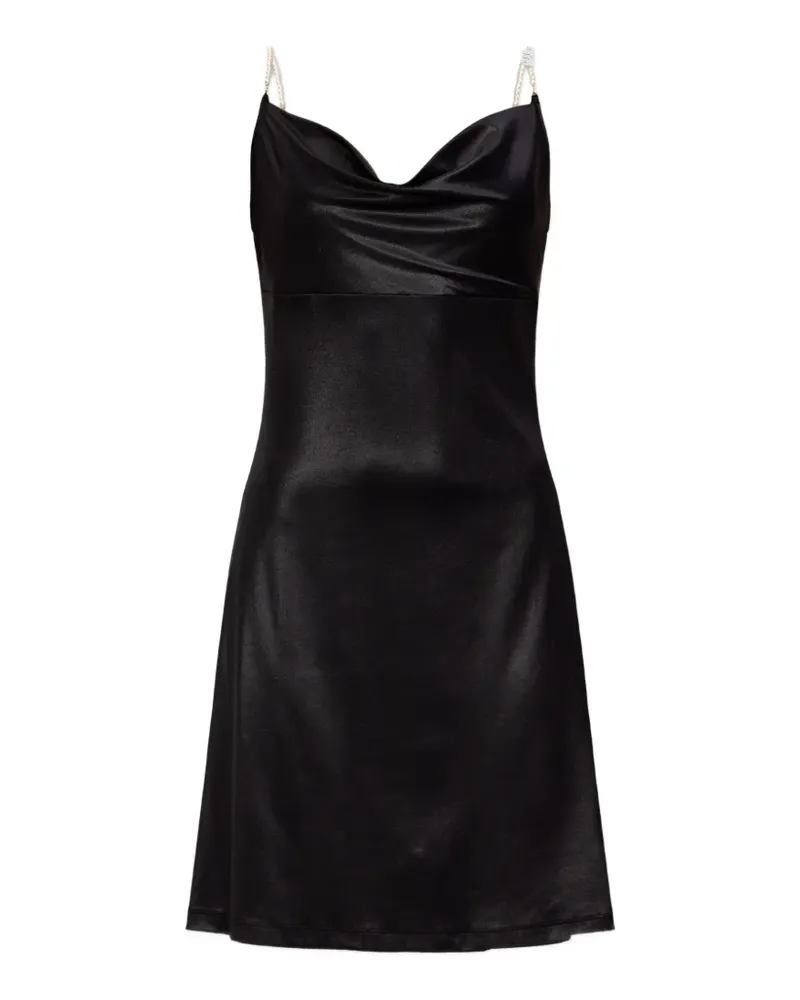 Versace Jeans pearl strap slip dress - Schwarz Schwarz