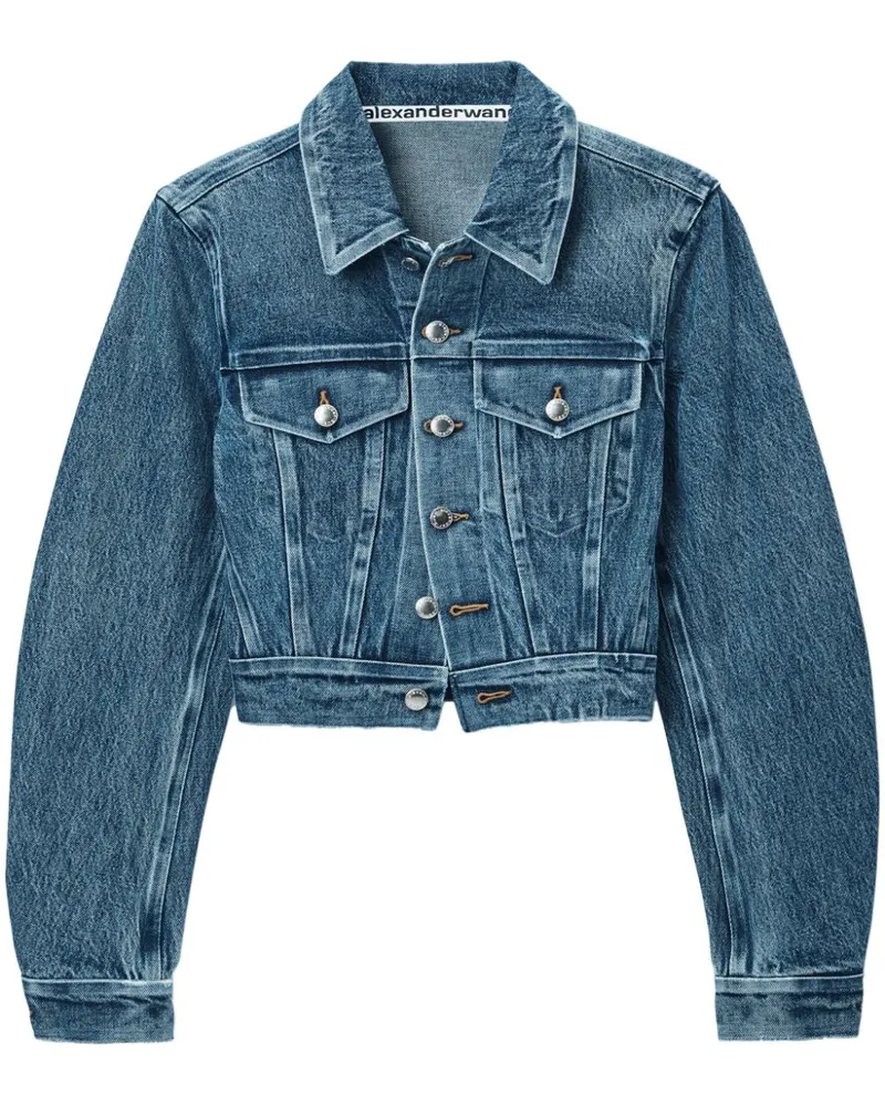 Alexander Wang Jeansjacke mit gebondeten Nähten - Blau Blau