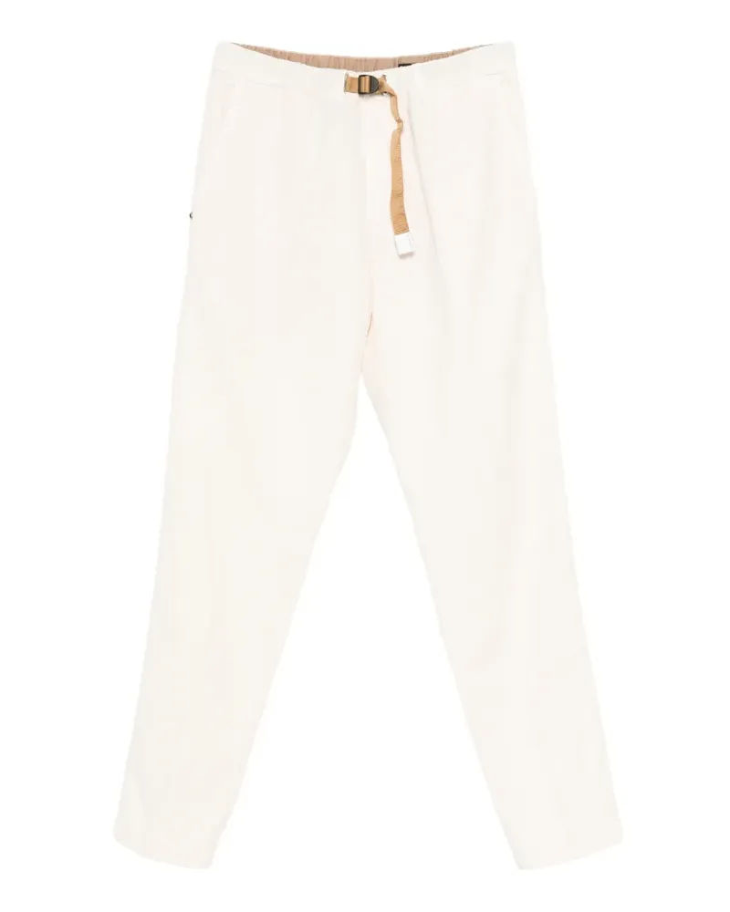 PLAN C Greg belted trousers - Weiß Weiß