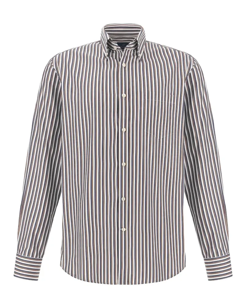 Paul & Shark Gestreiftes Hemd - Blau Blau