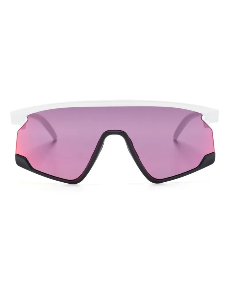 Oakley BXTR Prizm Sonnenbrille mit durchgehendem Glas - Weiß Weiß