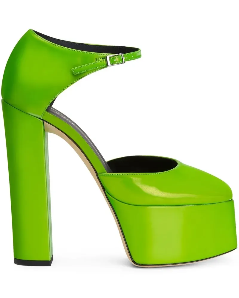 Giuseppe Zanotti Pumps mit Plateau 150mm - Grün Grün