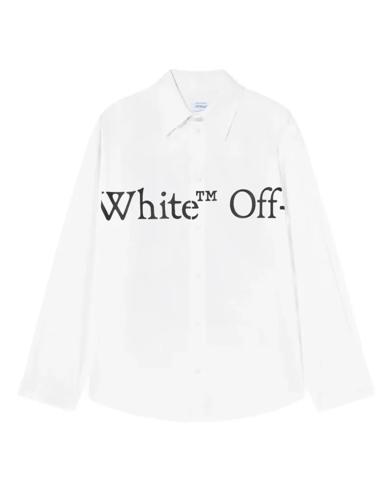 OFF-WHITE Bookish T-Shirt mit Logo-Print - Weiß Weiß