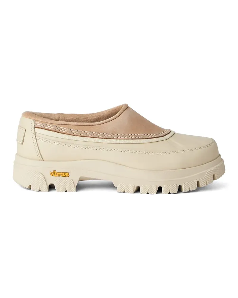 Sorel stitched-detail leather loafers - Nude Nude