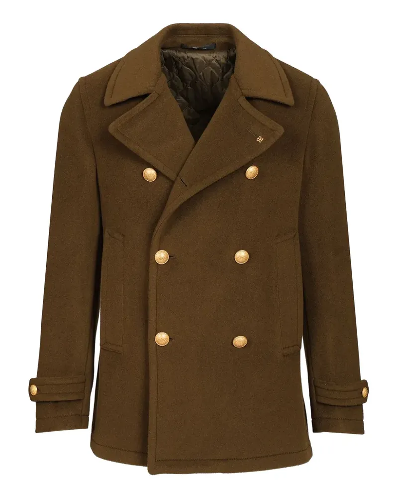 Tagliatore double-breasted wool pea coat - Braun Braun