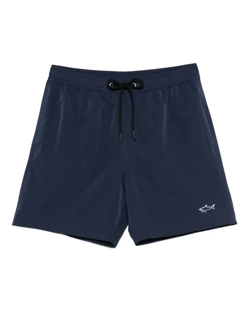 Paul & Shark drawstring logo swim shorts - Blau Blau