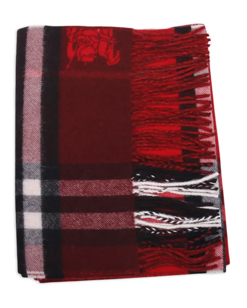 Burberry Karierter Schal - Rot Rot