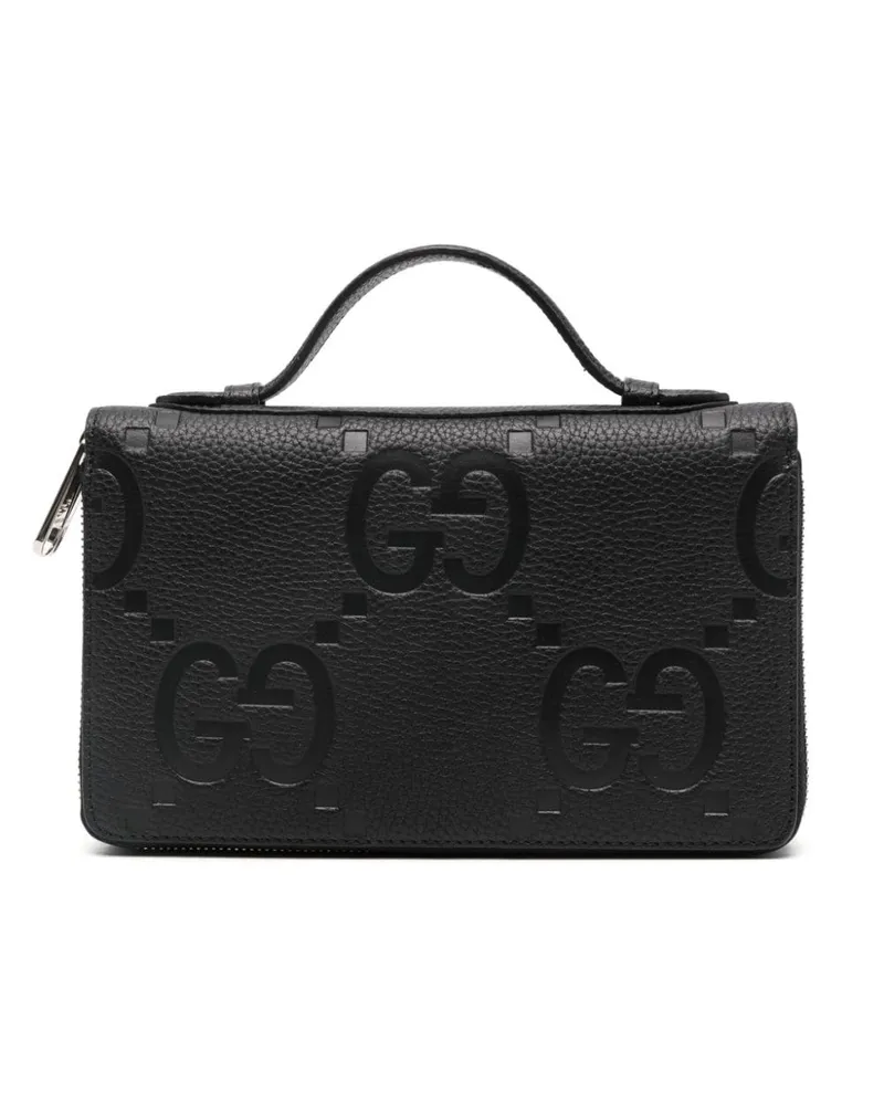 Gucci Portemonnaie mit Jumbo GG Schwarz