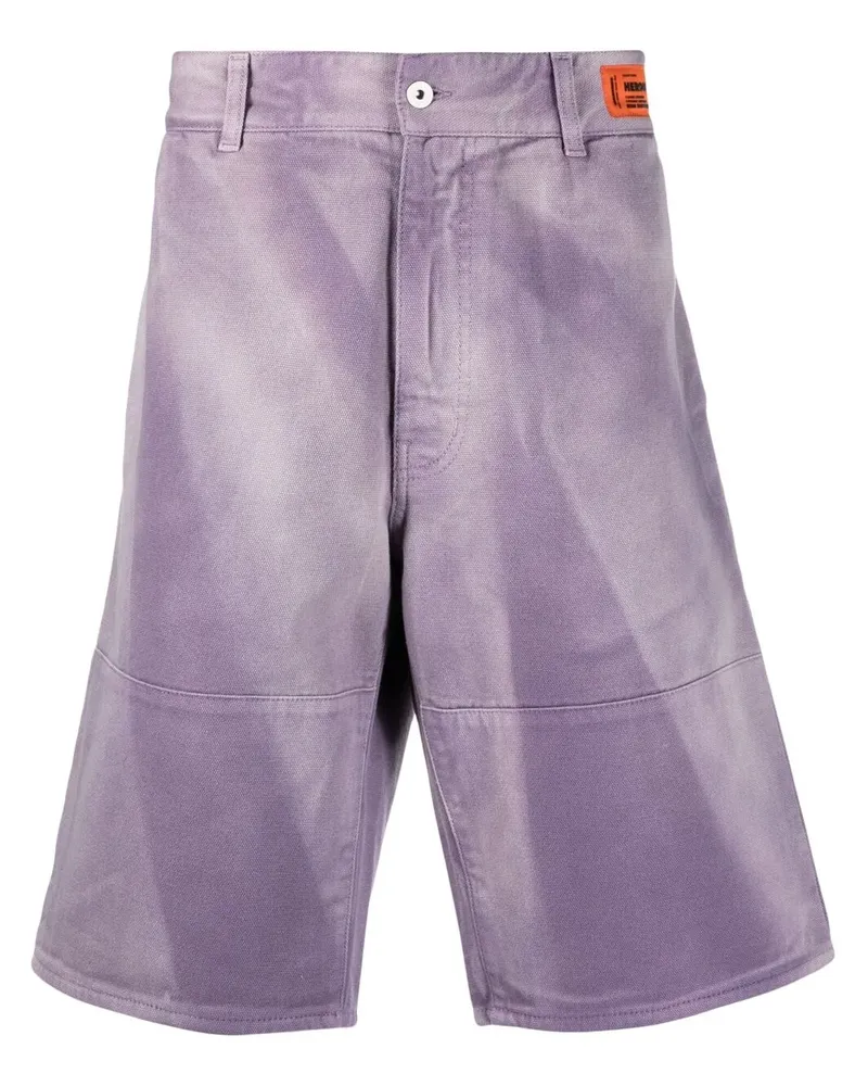 Heron Preston Ausgeblichene Bermudas - Violett Violett