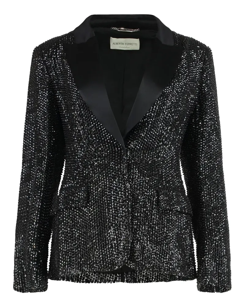 Alberta Ferretti Blazer mit Nieten - Schwarz Schwarz