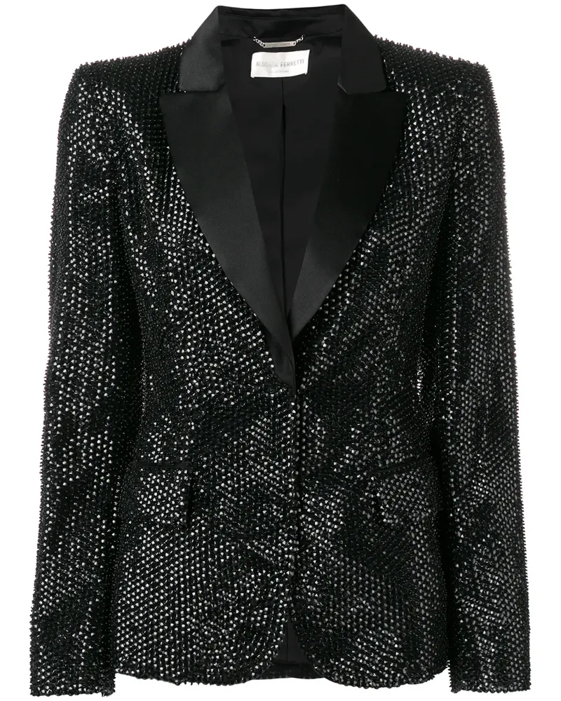 Alberta Ferretti Blazer mit Nieten - Schwarz Schwarz