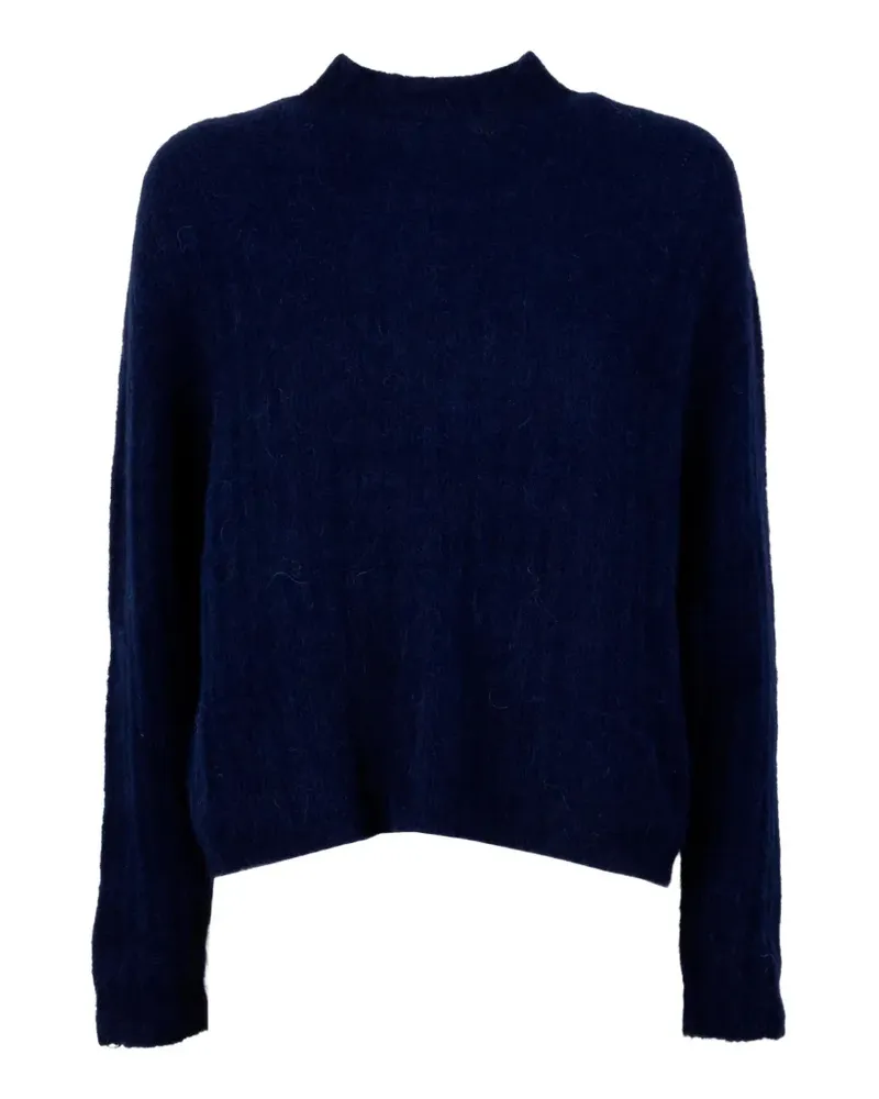cinque mock-neck long-sleeve sweater - Blau Blau