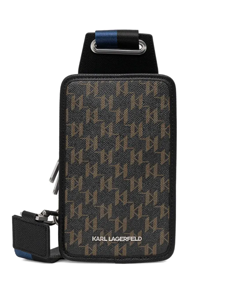 Karl Lagerfeld K/Monogram zip belt bag - Schwarz Schwarz