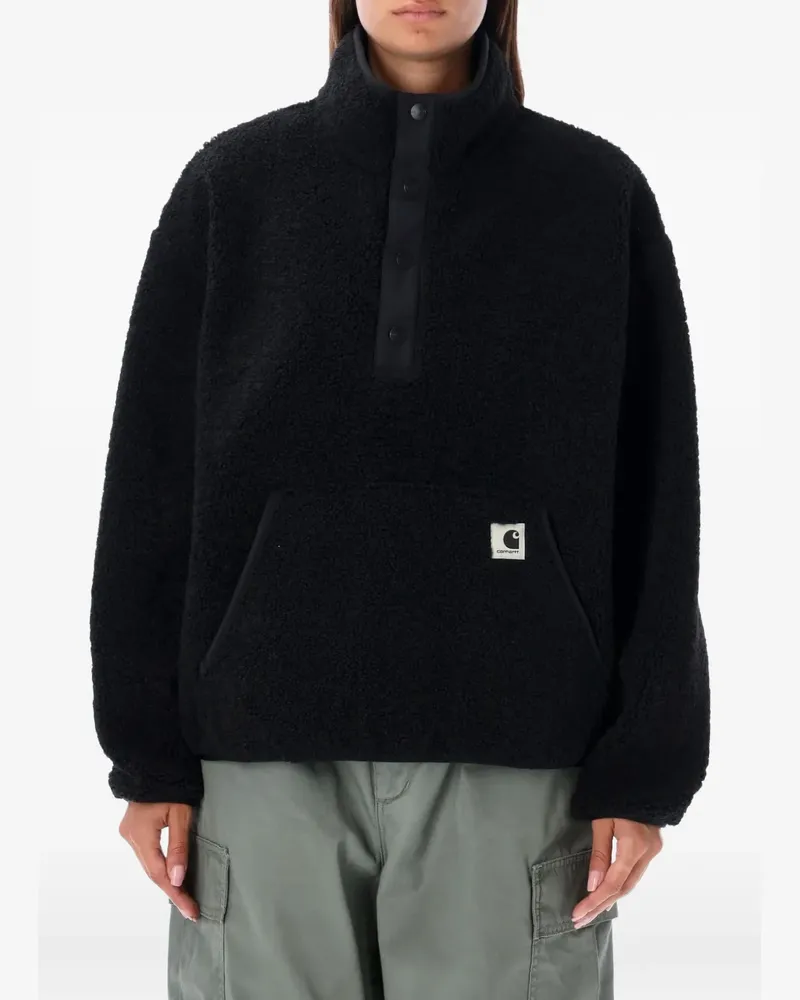 Carhartt WIP Elliot Fleecejacke mit Beuteltasche - Schwarz Schwarz