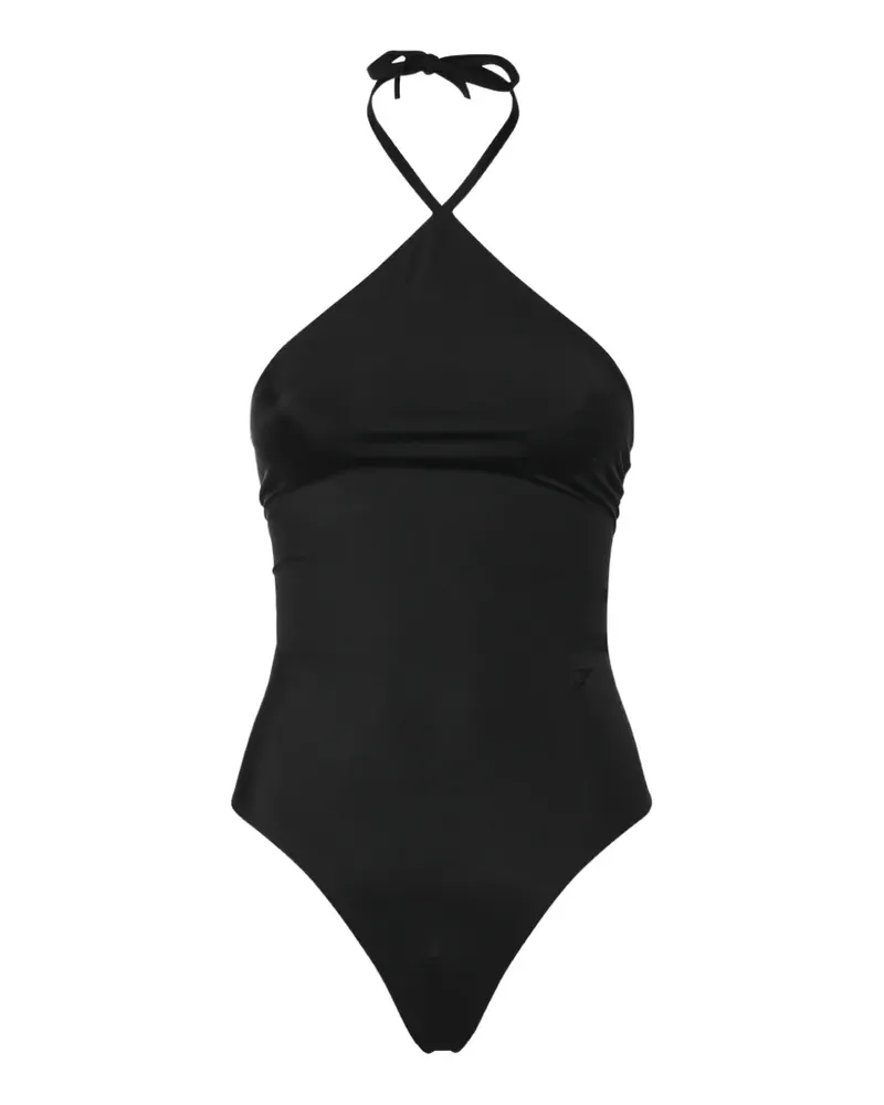 Jacquemus halterneck cutout swimsuit - Schwarz Schwarz