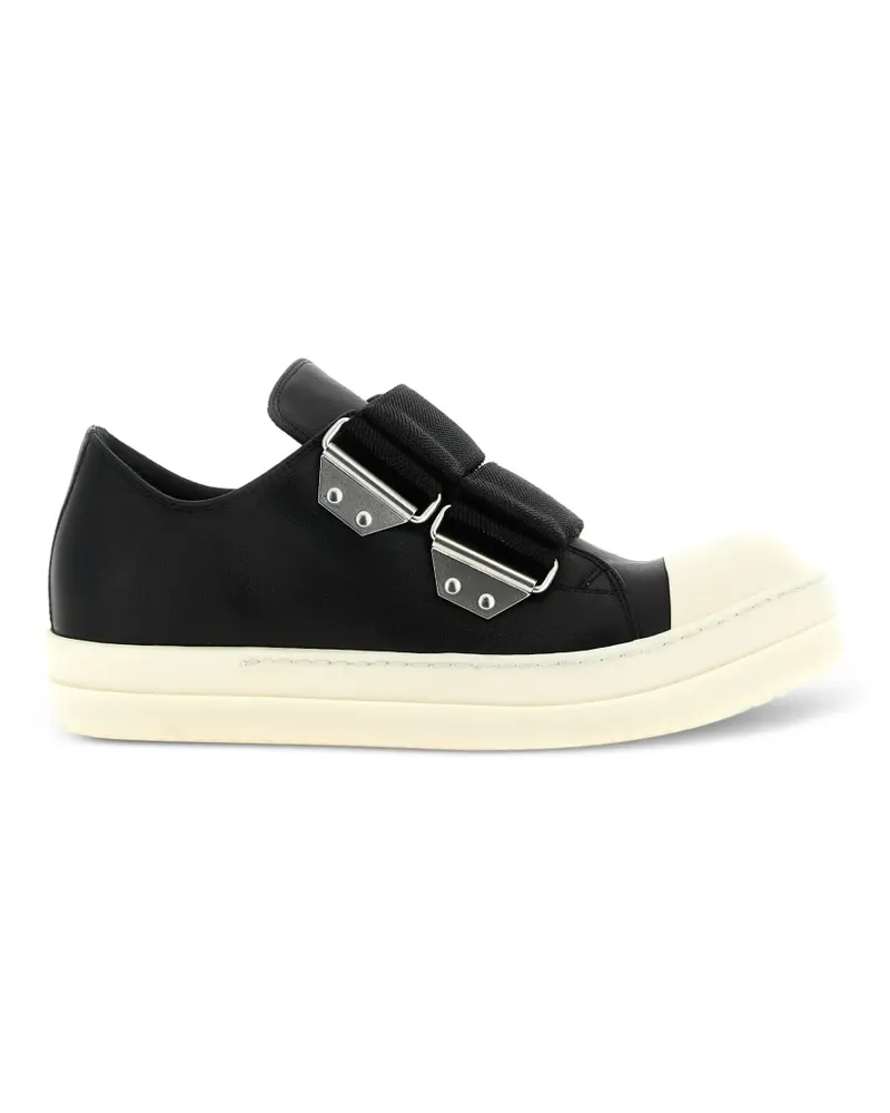 Rick Owens Strap Low leather sneakers - Schwarz Schwarz