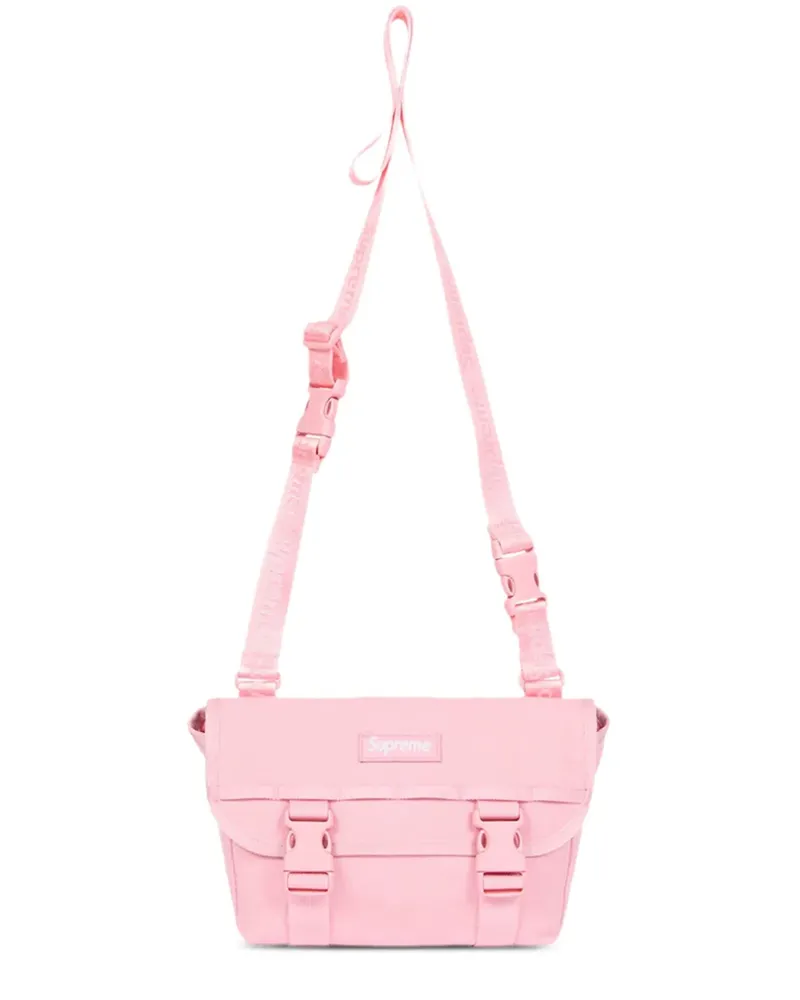 Supreme Being Mini Kuriertasche mit Logo-Patch - Rosa Rosa