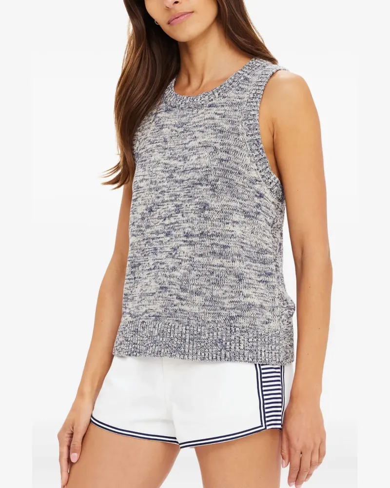 The Upside Gestricktes Armada Koby Tanktop - Blau Blau