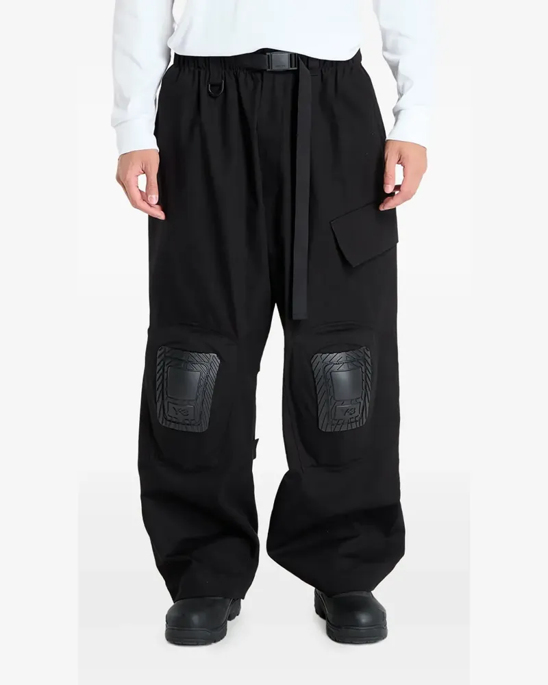 Y-3 Prt knee-patch cargo trousers - Schwarz Schwarz