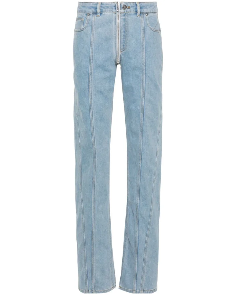 Thierry Mugler Jeans mit geradem Bein Blau