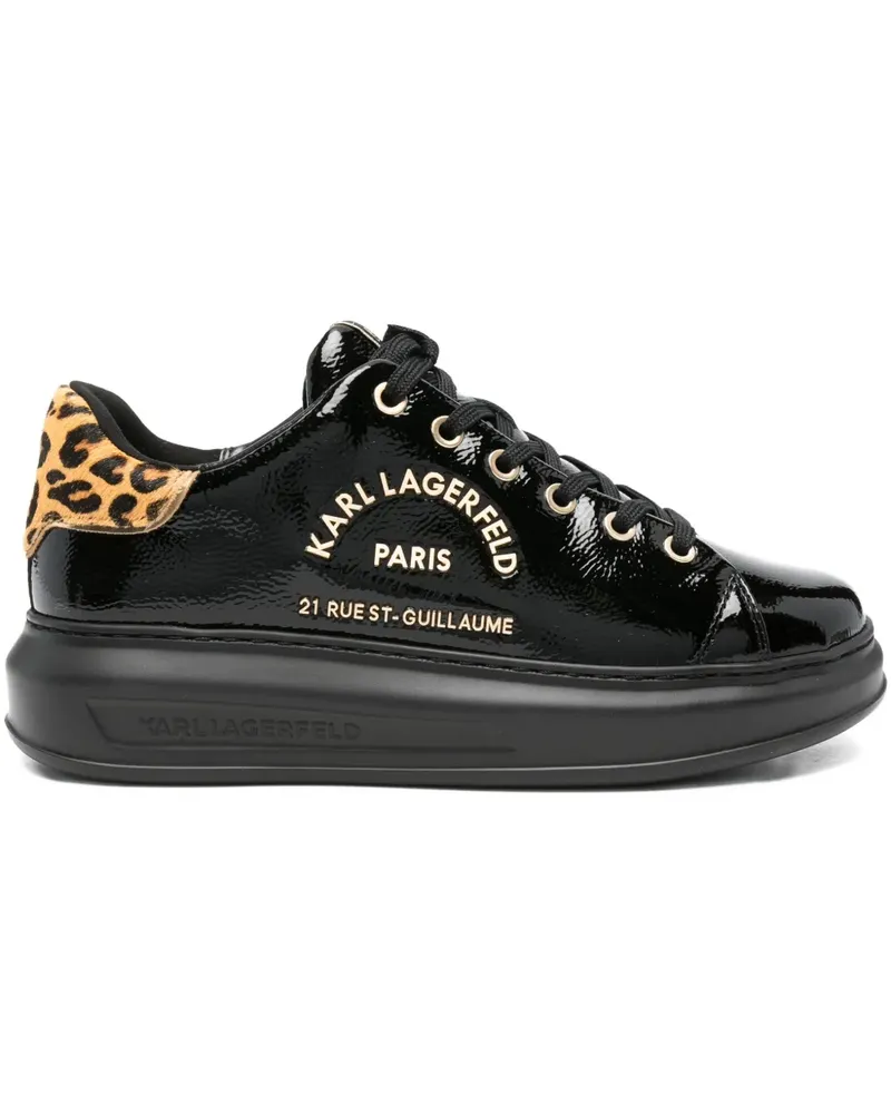 Karl Lagerfeld Sneakers mit Leoparden-Print - Schwarz Schwarz