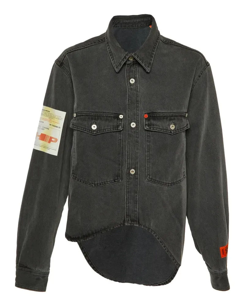 Heron Preston Asymmetrischer Jeansrock - Grau Grau