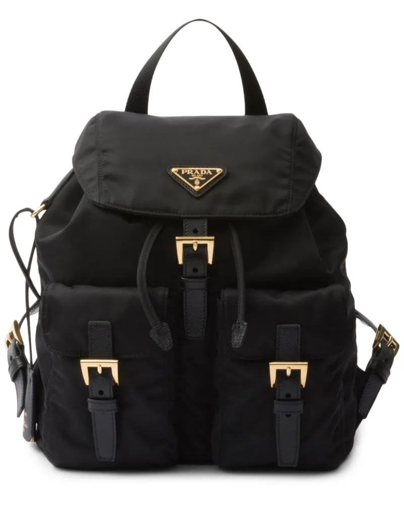 Prada Kleiner Re-Edition 1978 Rucksack - Schwarz Schwarz