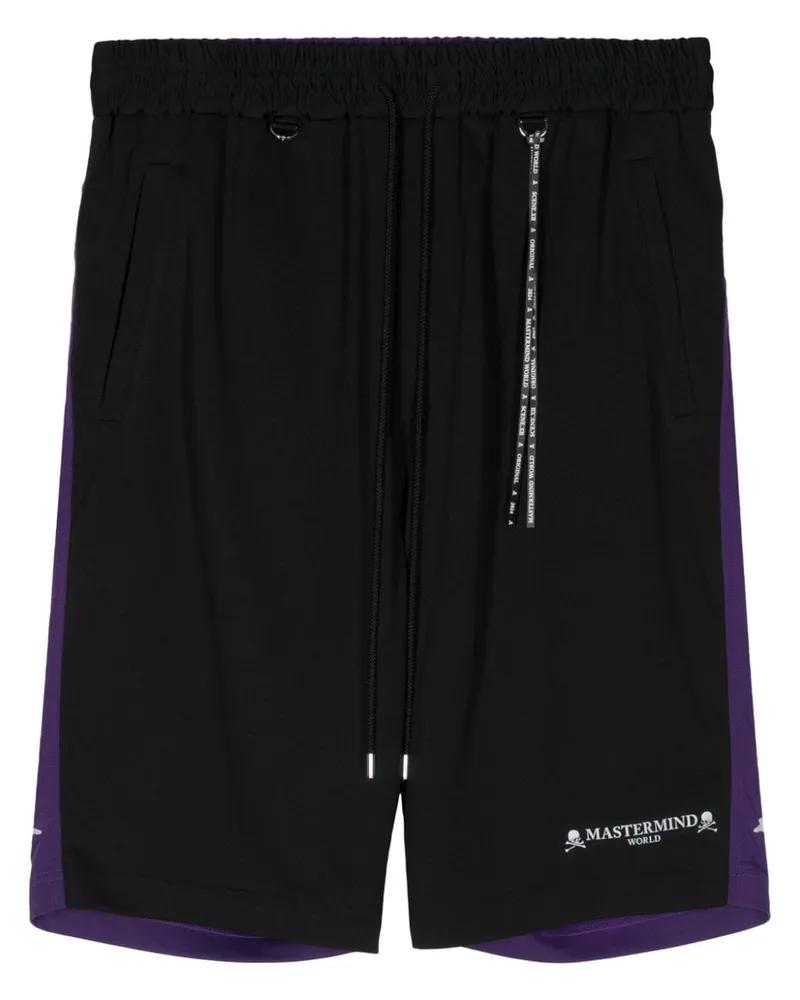 Mastermind World Joggingshorts in Colour-Block-Optik Schwarz