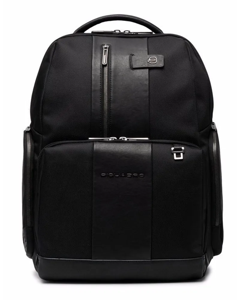 Piquadro Fast Check Rucksack - Schwarz Schwarz
