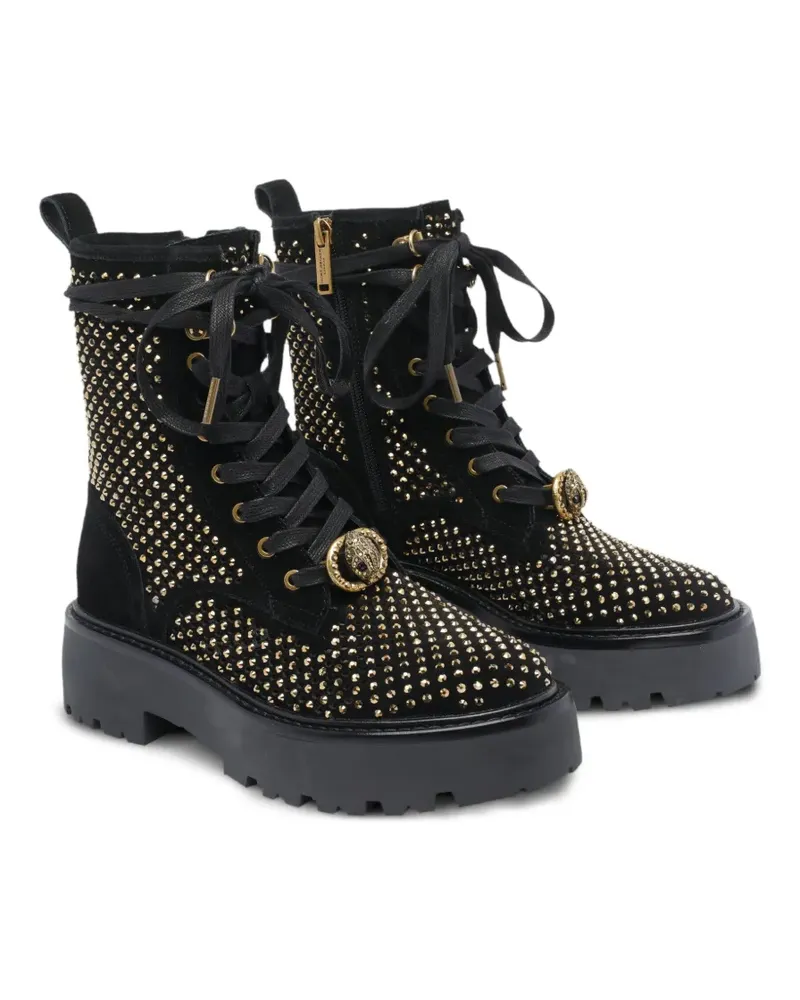 Kurt Geiger Schnürstiefel mit Nieten - Schwarz Schwarz