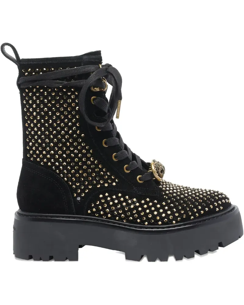 Kurt Geiger stud-embellished lace-up boots - Schwarz Schwarz