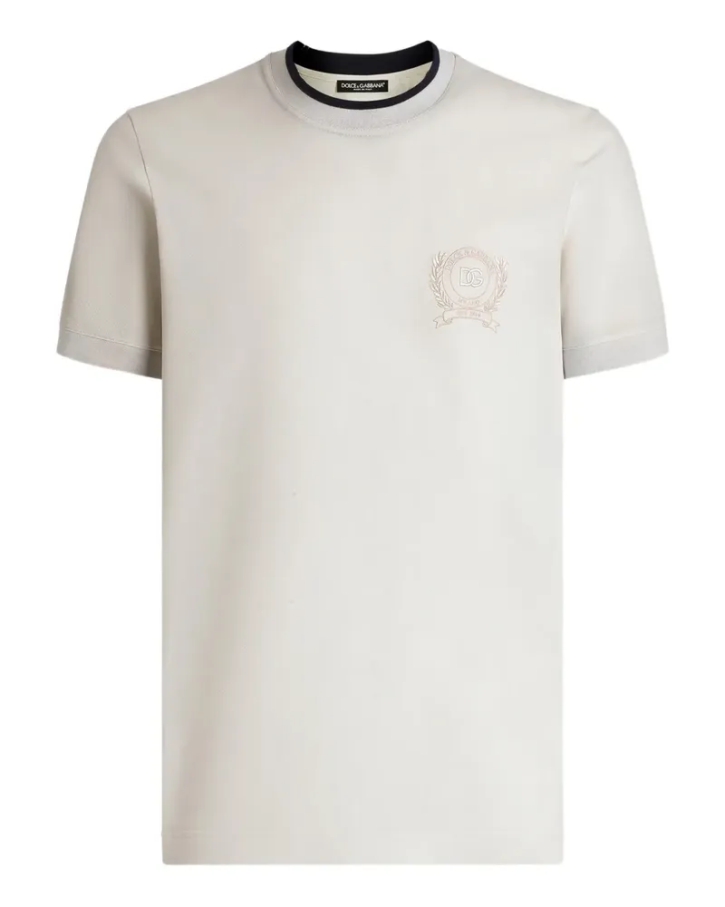 Dolce & Gabbana T-Shirt mit rundem Ausschnitt - Schwarz Schwarz