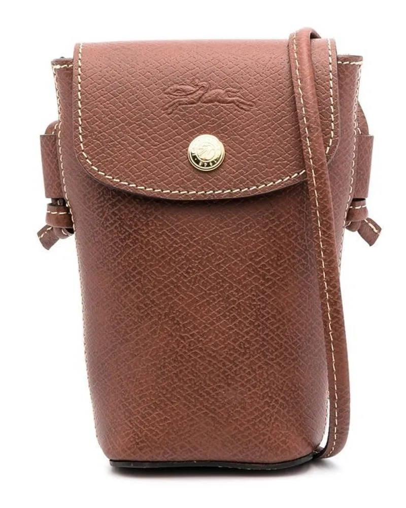 Longchamp Handyhülle mit Logo-Prägung - Braun Braun