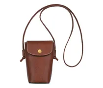 Handyhülle mit Logo-Prägung - Braun