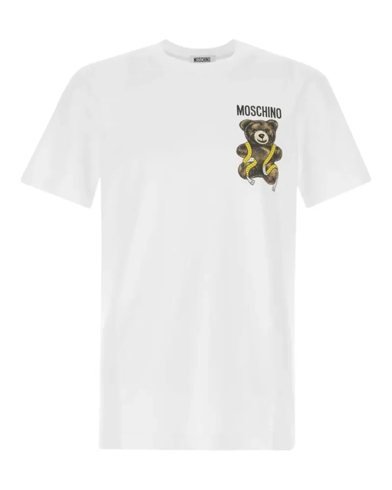 Moschino T-Shirt mit Teddy-Print - Weiß Weiß