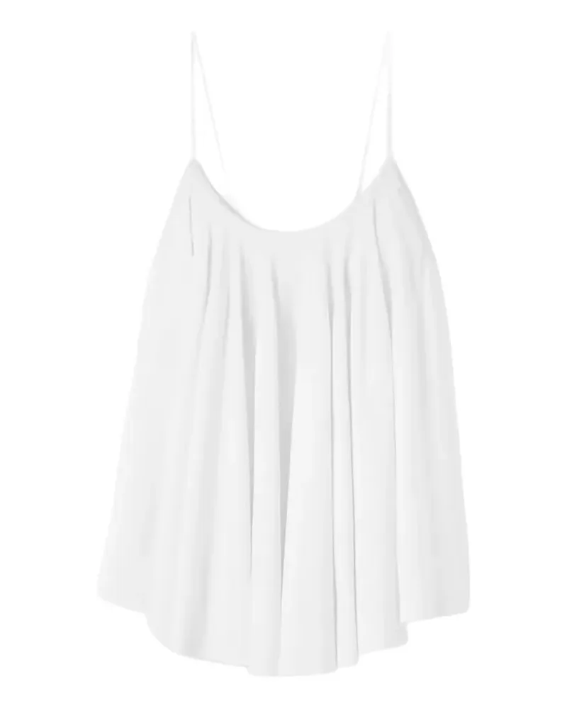 Jacquemus The Voile pleated open-back top - Weiß Weiß