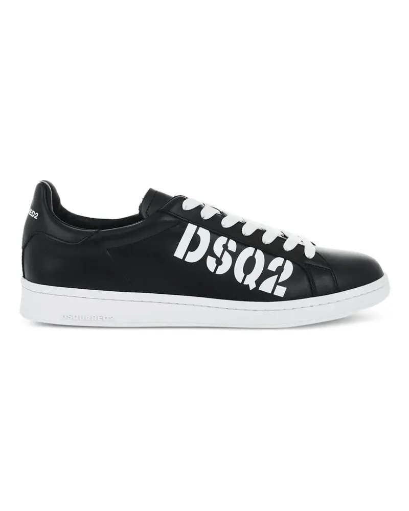 Dsquared2 Boxer Sneakers mit Logo - Schwarz Schwarz